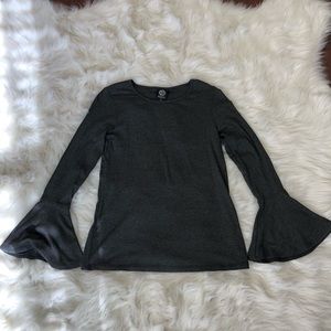 Long Sleeved Top with Flare Detail